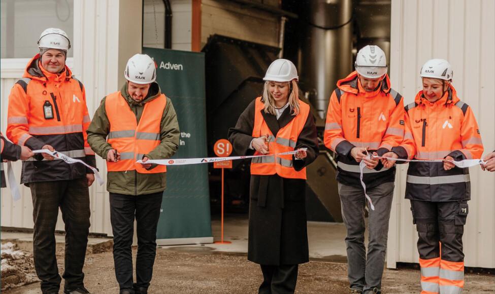 Opening of new boiler house in Sigulda with representatives from municipality and Adven.